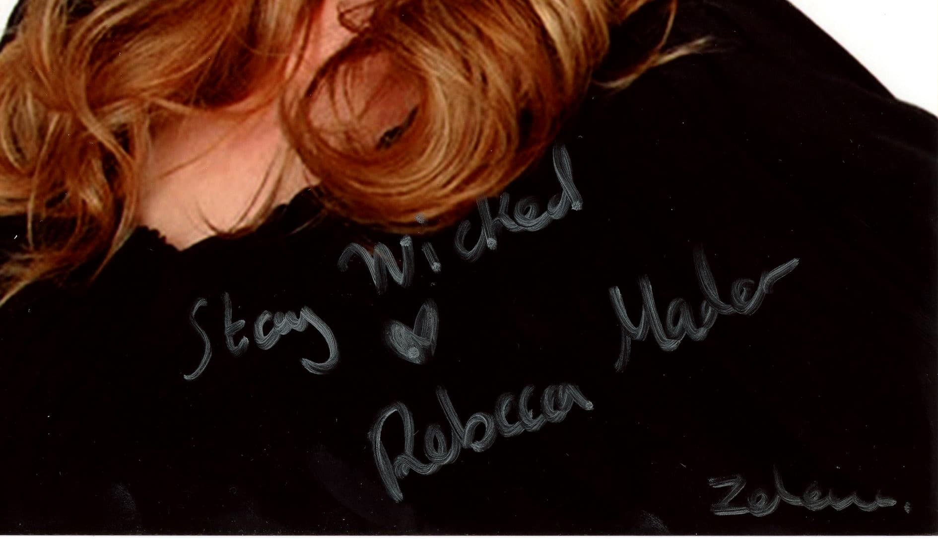 Rebecca Mader Signed Once Upon a Time Unframed 8×10 Photo with “Stay Wicked” Inscription Rebecca Mader Photo 8x10-rebecca-mader-once-upon-time-unframed, view 2, supplier stock photo