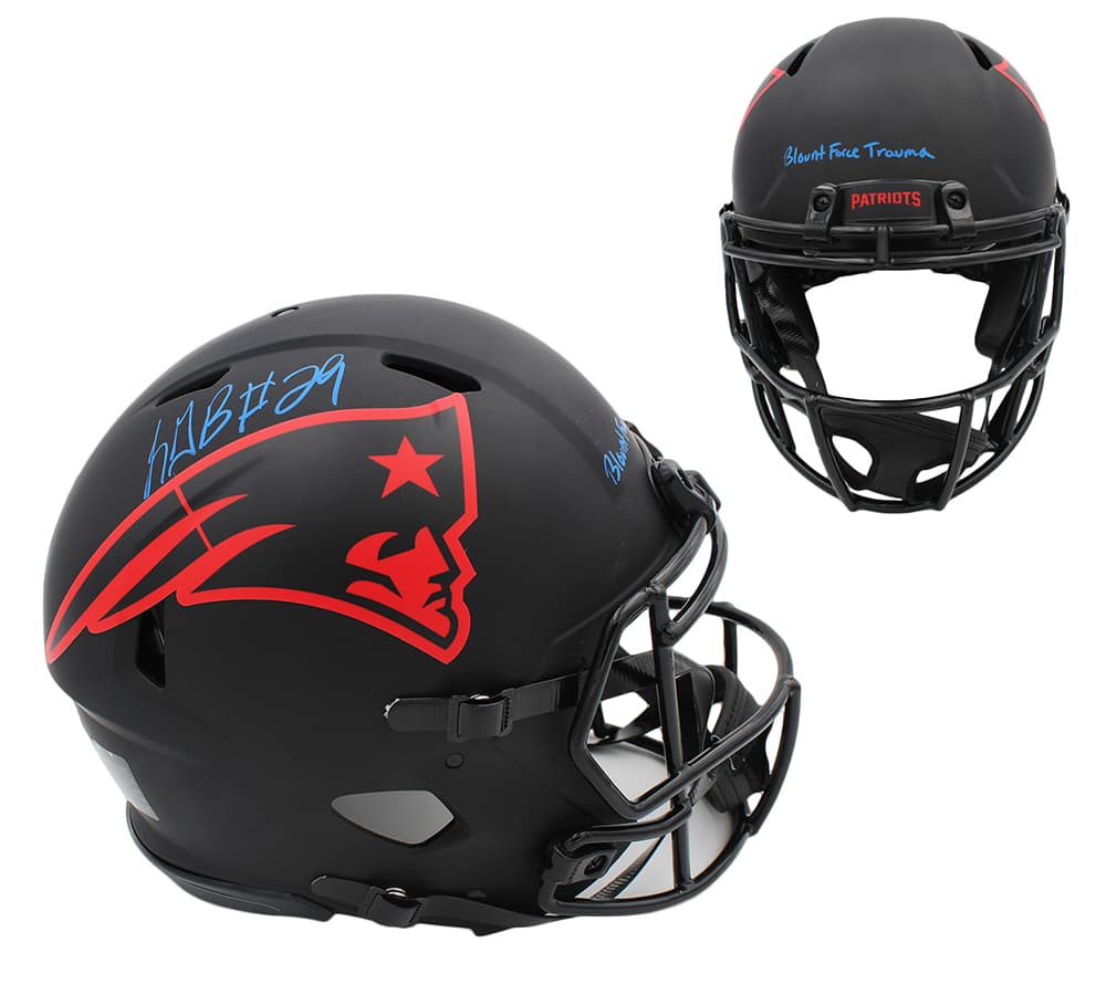 LeGarrette Blount Signed New England Patriots Speed Authentic Eclipse NFL Helmet with “Blount Force Trauma” Inscription LeGarrette Blount Helmet legarrette-blount-england-patriots-speed, New England Patriots, supplier stock photo
