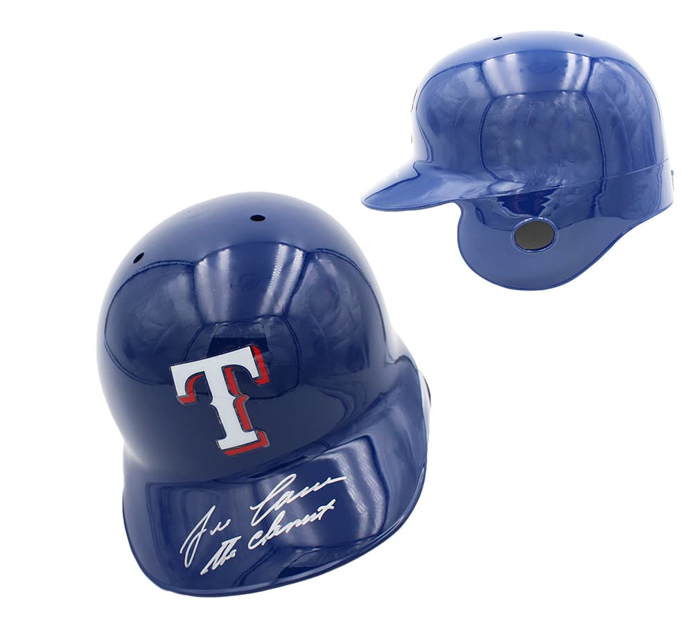 Jose Canseco Signed Texas Rangers Rawlings Current MLB Helmet with “The Chemist” Inscription Jose Canseco Helmet jose-canseco-texas-rangers-rawlings-current, supplier stock photo