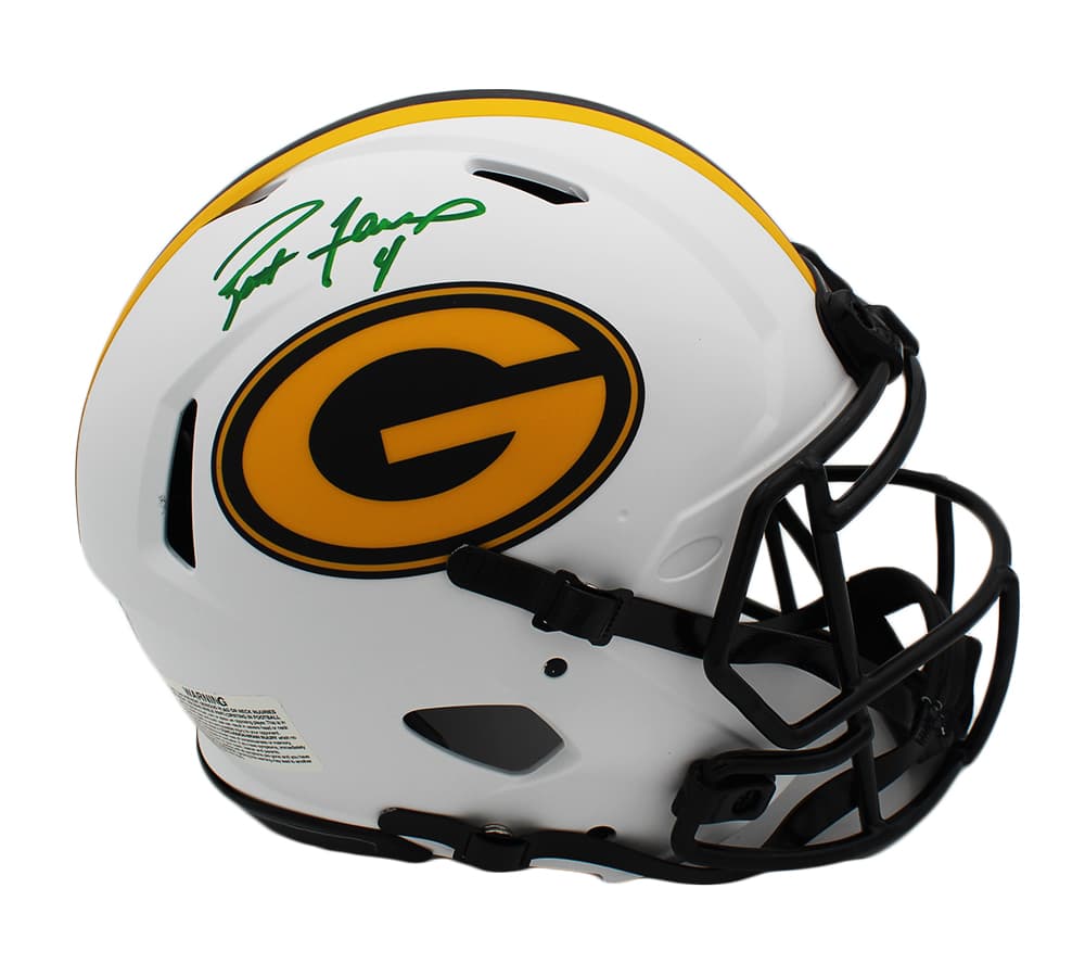 Brett Favre Signed Green Bay Packers Speed Authentic Lunar NFL Helmet Brett Favre Helmet brett-favre-green-bay-packers-speed, Green Bay Packers, supplier stock photo