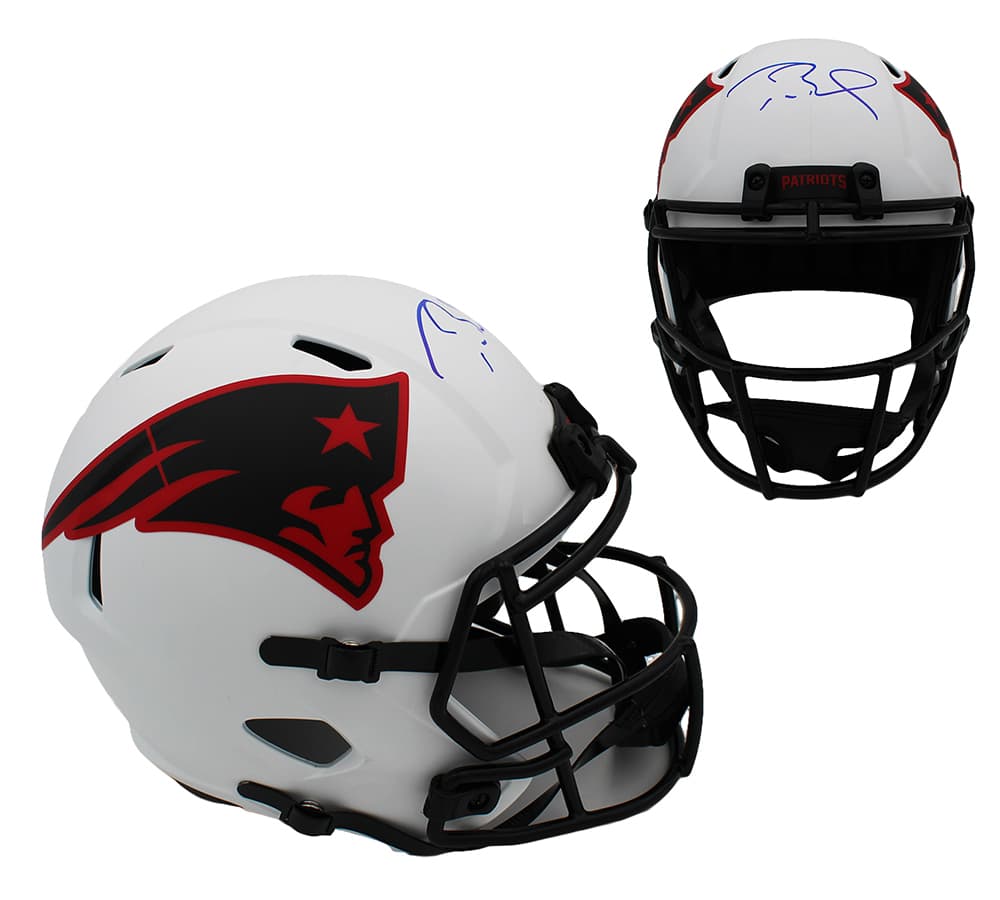 Tom Brady Signed New England Patriots Speed Full Size Lunar NFL Helmet Tom Brady Helmet tom-brady-england-patriots-speed-full, New England Patriots, supplier stock photo