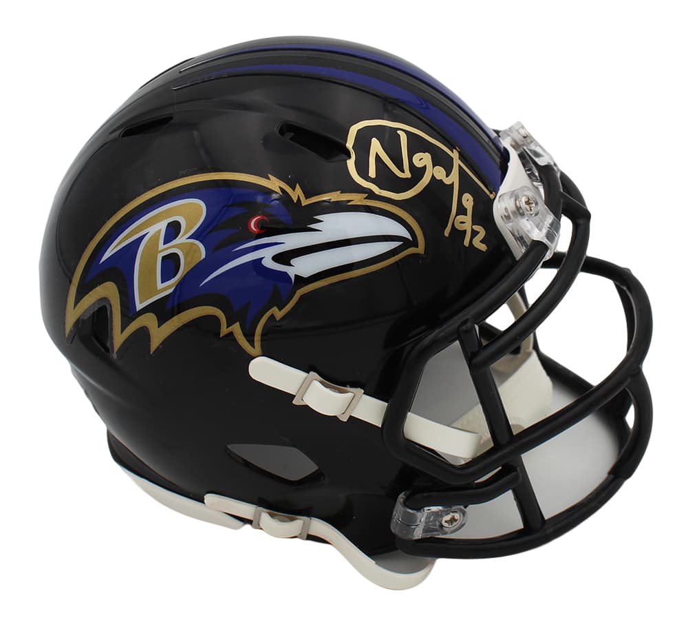 Haloti Ngata Signed Baltimore Ravens Speed NFL Mini Helmet Haloti Ngata Helmet haloti-ngata-baltimore-ravens-speed-nfl, supplier stock photo