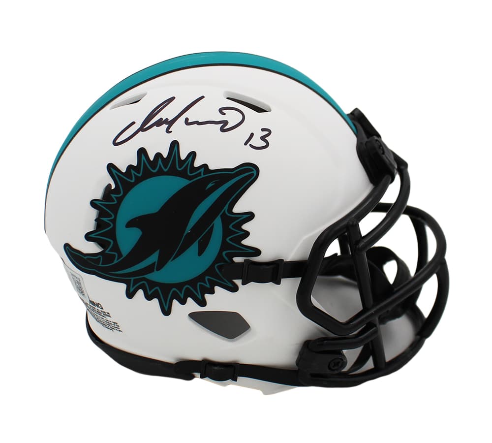 Dan Marino Signed Miami Dolphins Speed Lunar NFL Mini Helmet Dan Marino Helmet dan-marino-miami-dolphins-speed-lunar, Miami Dolphins, supplier stock photo