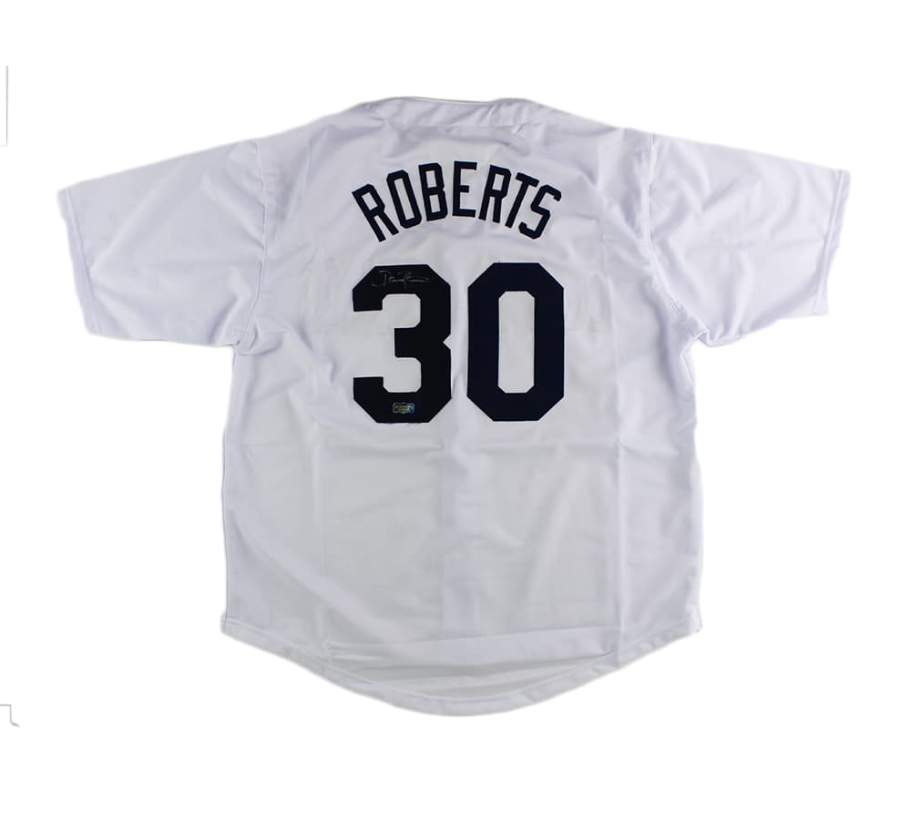 Dave Roberts Signed Los Angeles Custom White Jersey Dave Roberts Jersey dave-roberts-los-angeles-white, supplier stock photo