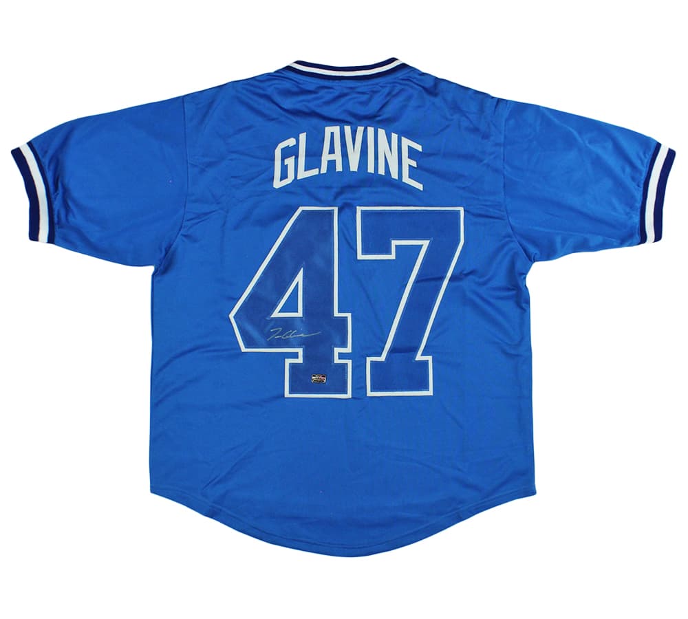 Tom Glavine Signed Atlanta Custom Blue Jersey Tom Glavine Jersey tom-glavine-atlanta-blue, supplier stock photo