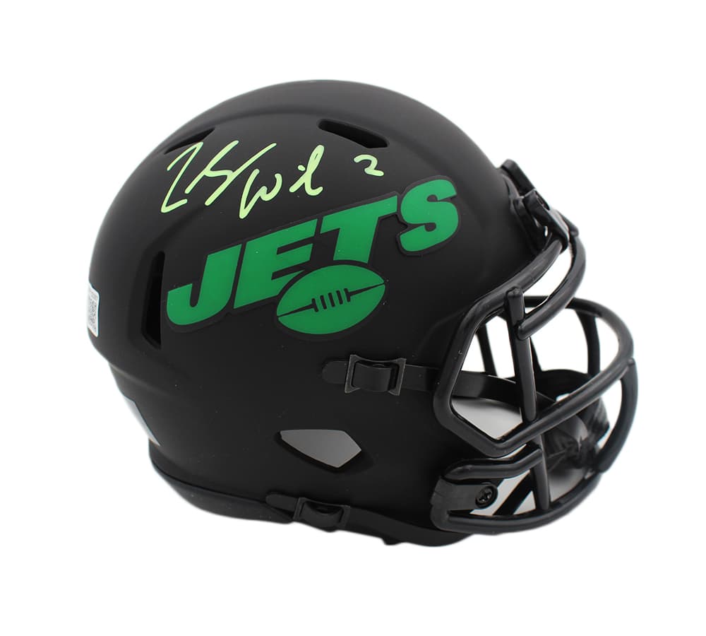 Zach Wilson Signed New York Jets Speed Eclipse NFL Mini Helmet Zach Wilson Helmet zach-wilson-york-jets-speed-eclipse, supplier stock photo