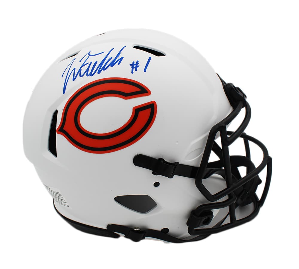 Justin Fields Signed Chicago Bears Speed Authentic Lunar NFL Helmet Justin Fields Helmet justin-fields-chicago-bears-speed-lunar, Chicago Bears, supplier stock photo