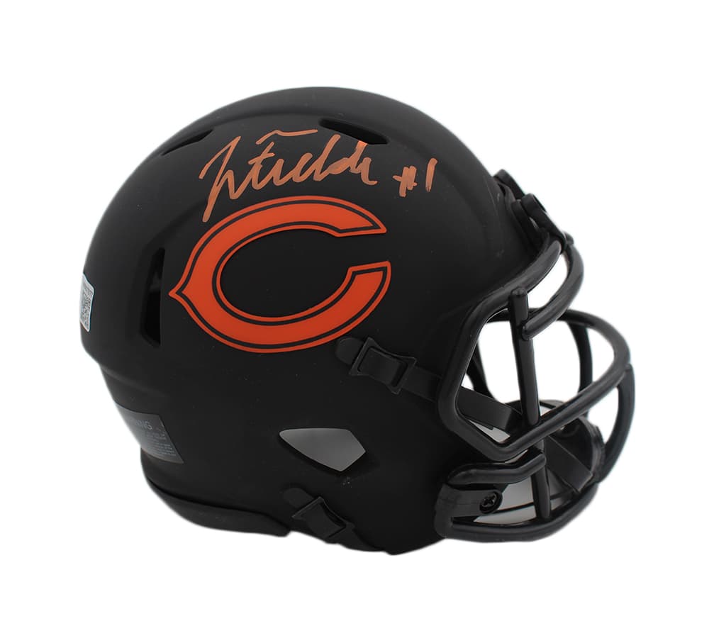 Justin Fields Signed Chicago Bears Speed Eclipse NFL Mini Helmet Justin Fields Helmet justin-fields-chicago-bears-speed-eclipse, Chicago Bears, supplier stock photo