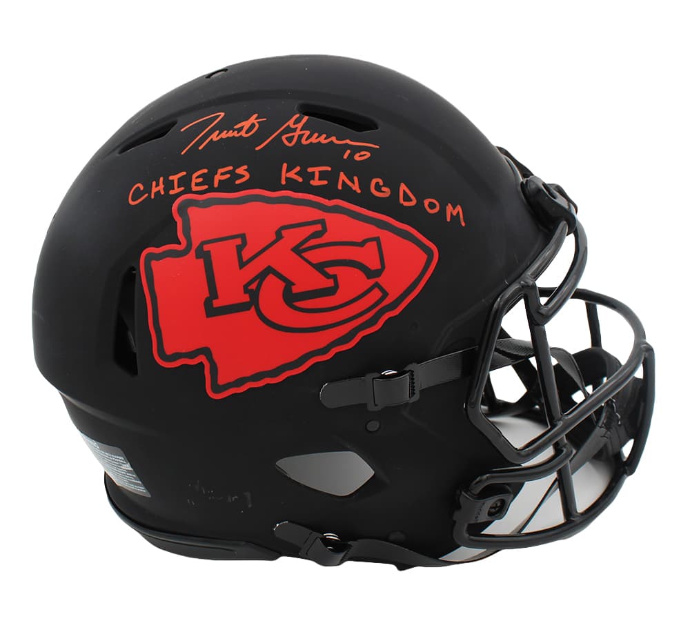 Trent Green Signed Kansas City Chiefs Speed Authentic Eclipse NFL Helmet With “Chiefs Kingdom” Inscription Trent Green Helmet trent-green-kansas-city-chiefs-speed, Kansas City Chiefs, supplier stock photo