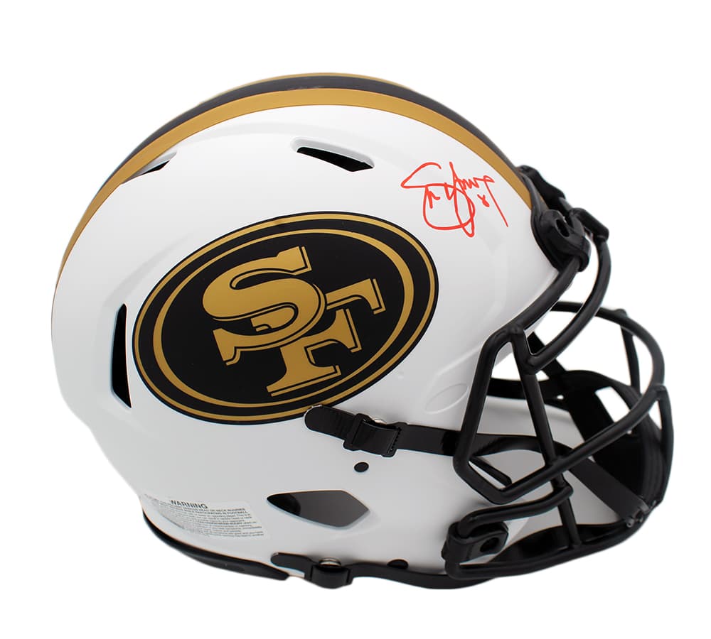 Steve Young Signed San Francisco 49ers Speed Authentic Lunar NFL Helmet Steve Young Helmet steve-young-san-francisco-49ers-speed, San Francisco 49ers, supplier stock photo