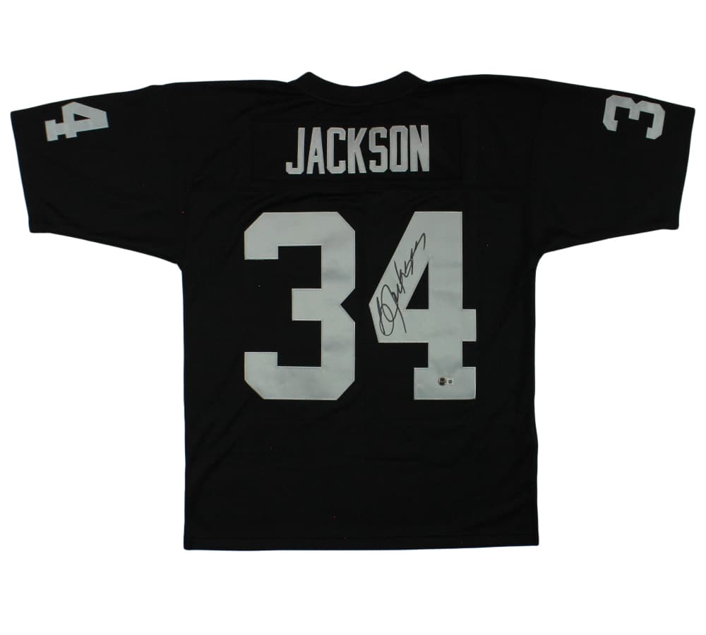 Bo Jackson Signed Las Vegas Raiders Mitchell and Ness Legacy 1998 Black NFL Jersey Bo Jackson Jersey bo-jackson-las-vegas-raiders-mitchell, supplier stock photo