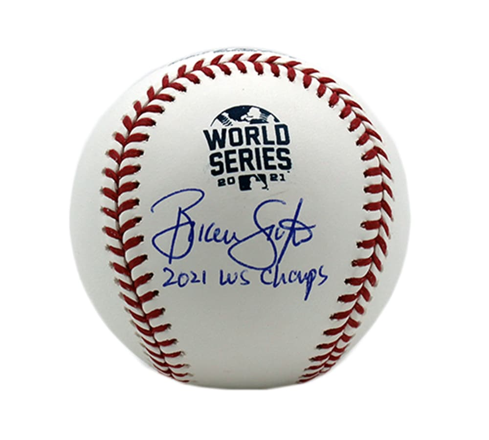 Brian Snitker Signed Atlanta Braves Rawlings 2021 World Series MLB Baseball With “2021 WS Champs” Inscription Brian Snitker Ball brian-snitker-atlanta-braves-rawlings-2021, Atlanta Braves, supplier stock photo