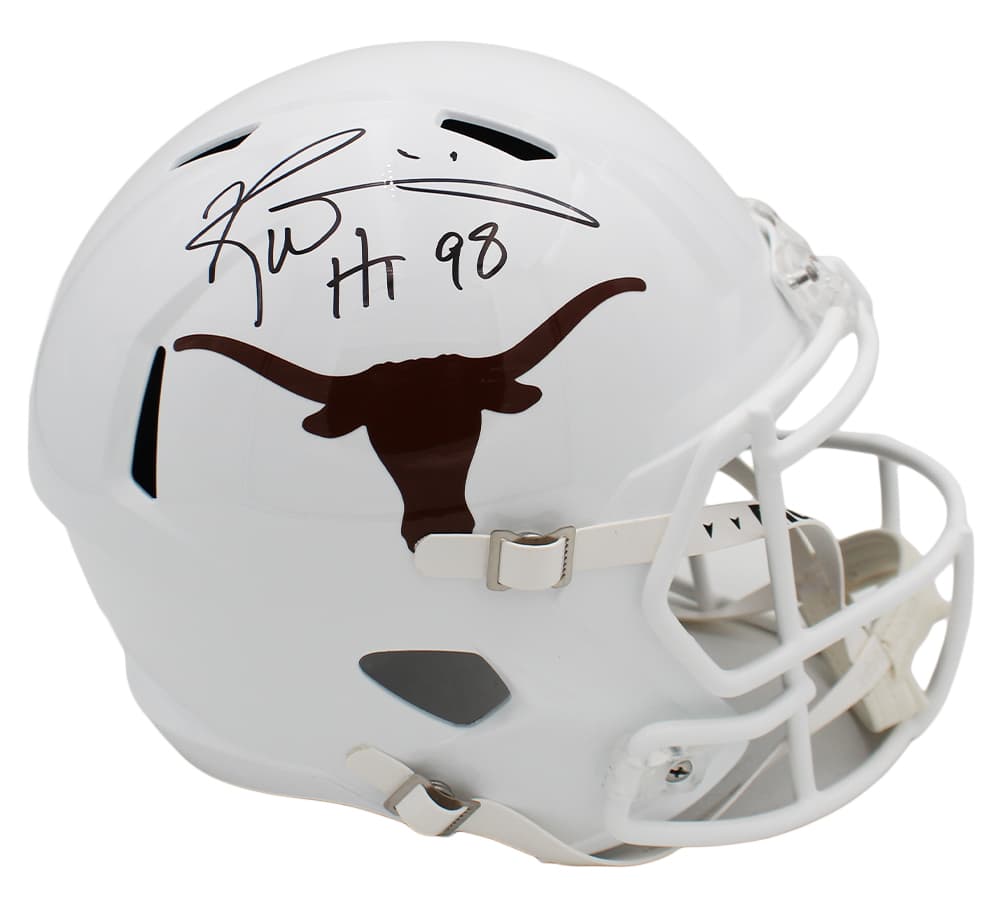 Ricky Williams Signed Texas Longhorns Speed Full Size NCAA Helmet with “HT 98” Inscription Ricky Williams Helmet ricky-williams-texas-longhorns-speed-full, Texas Longhorns, supplier stock photo