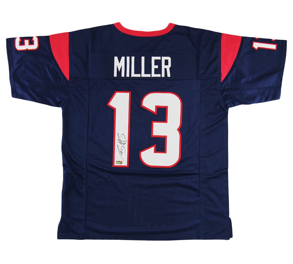 Braxton Miller Signed Houston Custom Blue Jersey Braxton Miller Jersey braxton-miller-houston-blue, supplier stock photo