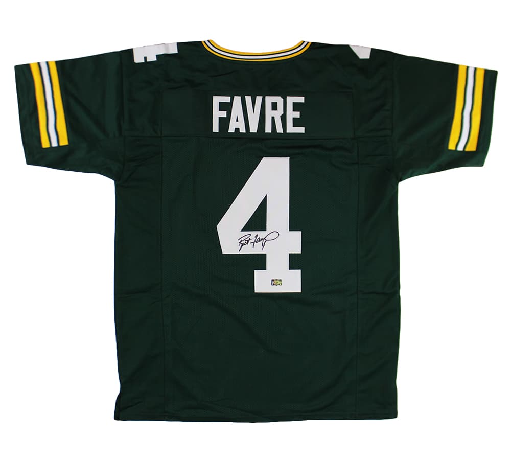 Brett Favre Signed Green Bay Custom Green Jersey Brett Favre Jersey brett-favre-green-bay, Green Bay Packers, supplier stock photo