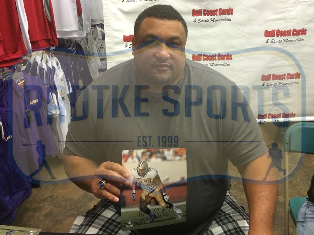 Willie Roaf Signed New Orleans Saints Unframed 8×10 NFL Photo with “HOF 2012” Inscription – Blue Ink Photo 8x10-willie-roaf-orleans-saints-unframed-8, view 3, supplier stock photo