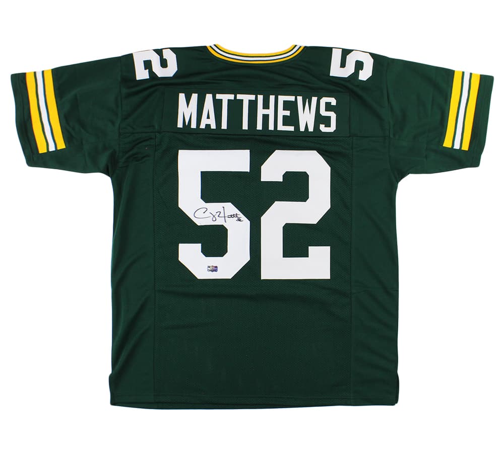 Clay Matthews Signed Green Bay Custom Green Jersey Clay Matthews Jersey clay-matthews-green-bay, supplier stock photo