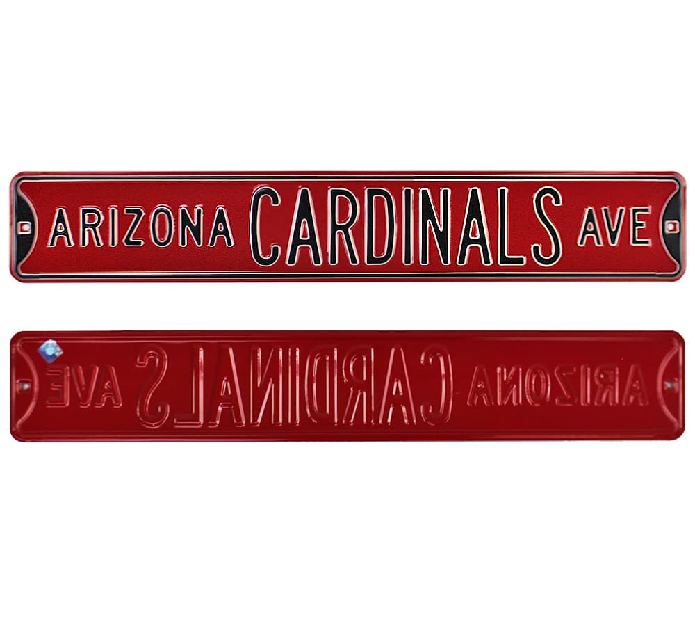 Arizona Cardinals Avenue Officially Licensed Authentic Steel 36×6 Red & Black NFL Street Sign Card 36x6-arizona-cardinals-avenue-officially, supplier stock photo