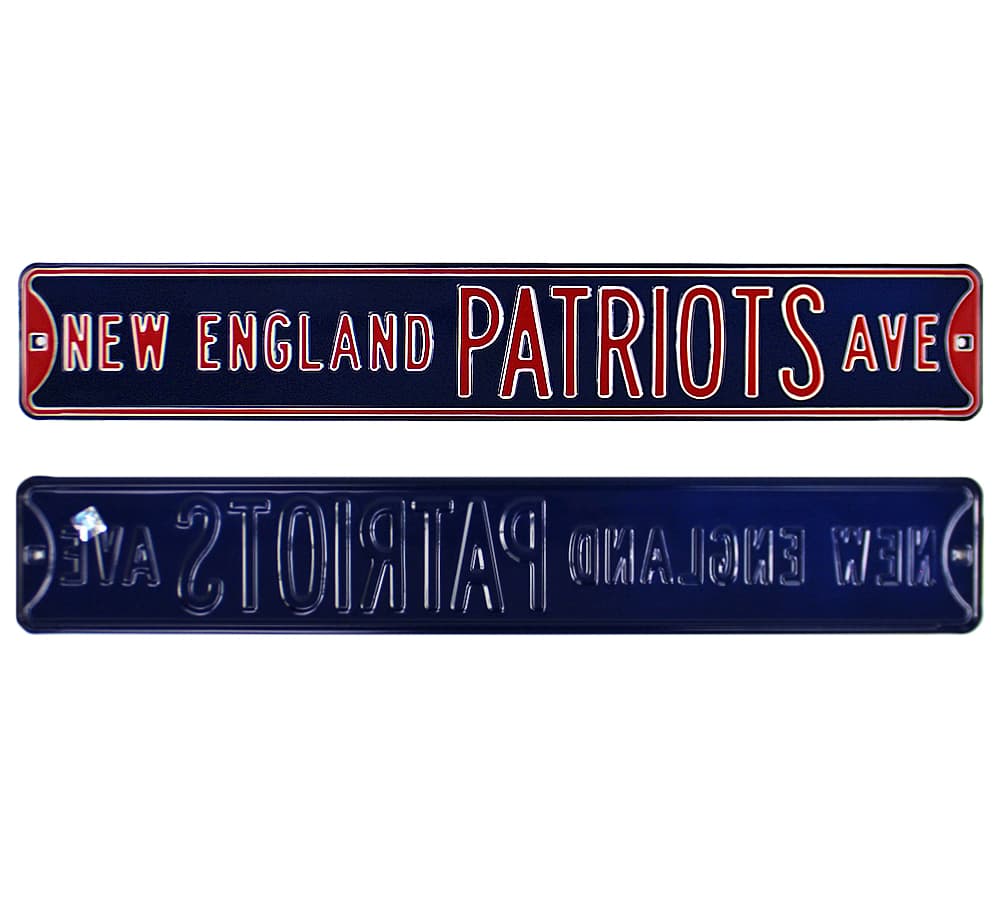 New England Patriots Avenue Officially Licensed Authentic Steel 36×6 Blue & Red NFL Street Sign Other 36x6-england-patriots-avenue-officially-licensed, New England Patriots, supplier stock photo