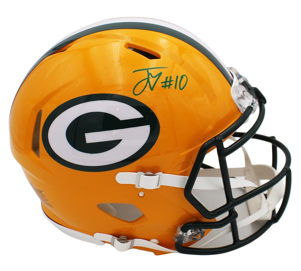 Jordan Love Signed Green Bay Packers Speed Authentic NFL Helmet Jordan Love Helmet jordan-love-green-bay-packers-speed, Green Bay Packers, supplier stock photo
