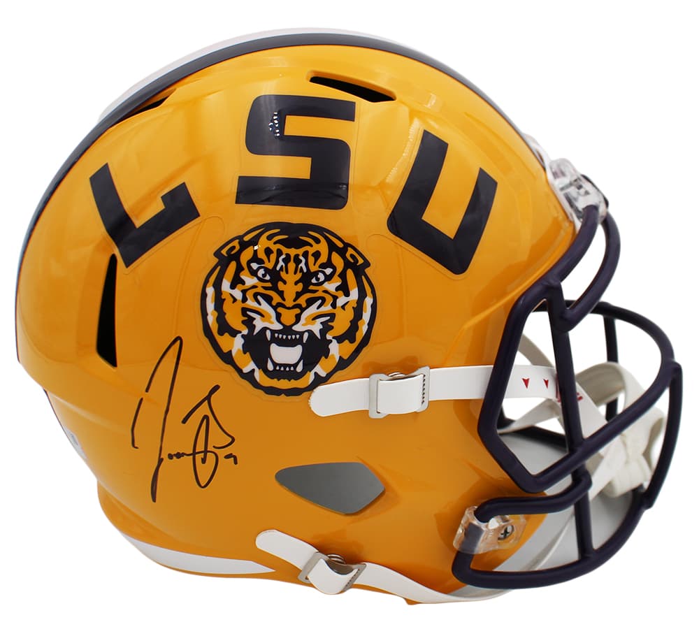 Joe Burrow Signed LSU Tigers Speed Full Size NCAA Helmet Joe Burrow Helmet joe-burrow-lsu-tigers-speed-full, LSU Tigers, supplier stock photo