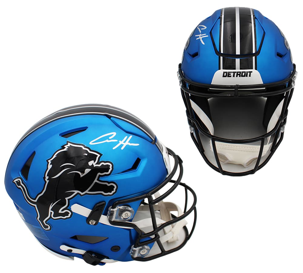 Aidan Hutchinson Signed Detroit Lions Speed Flex Authentic Alternate 2024 NFL Helmet Aidan Hutchinson Helmet aidan-hutchinson-detroit-lions-speed-flex, Detroit Lions, supplier stock photo