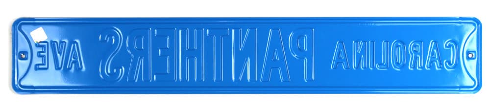 Carolina Panthers Avenue Officially Licensed Authentic Steel 36×6 Blue & Black NFL Street Sign Other 36x6-carolina-panthers-avenue-officially, view 2, supplier stock photo
