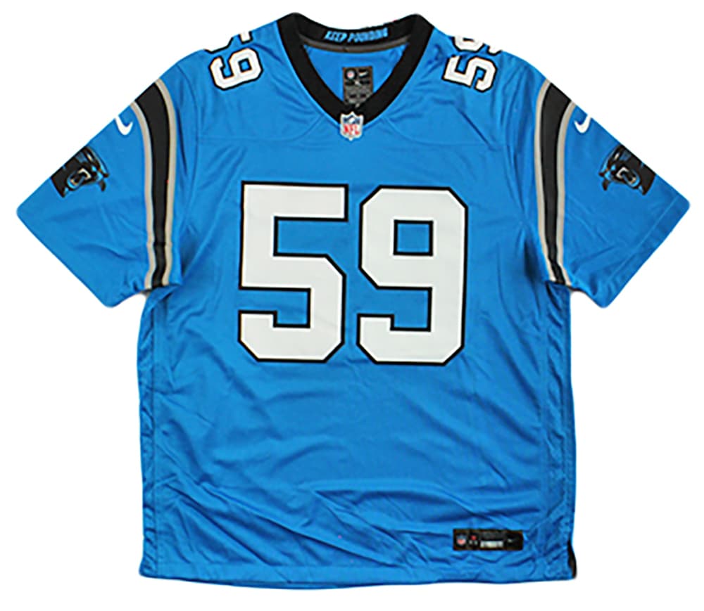 Luke Kuechly Signed Carolina Panthers Nike Game Blue NFL Jersey with “HOF 26” Inscription Luke Kuechly Jersey luke-kuechly-carolina-panthers-nike-game, supplier stock photo