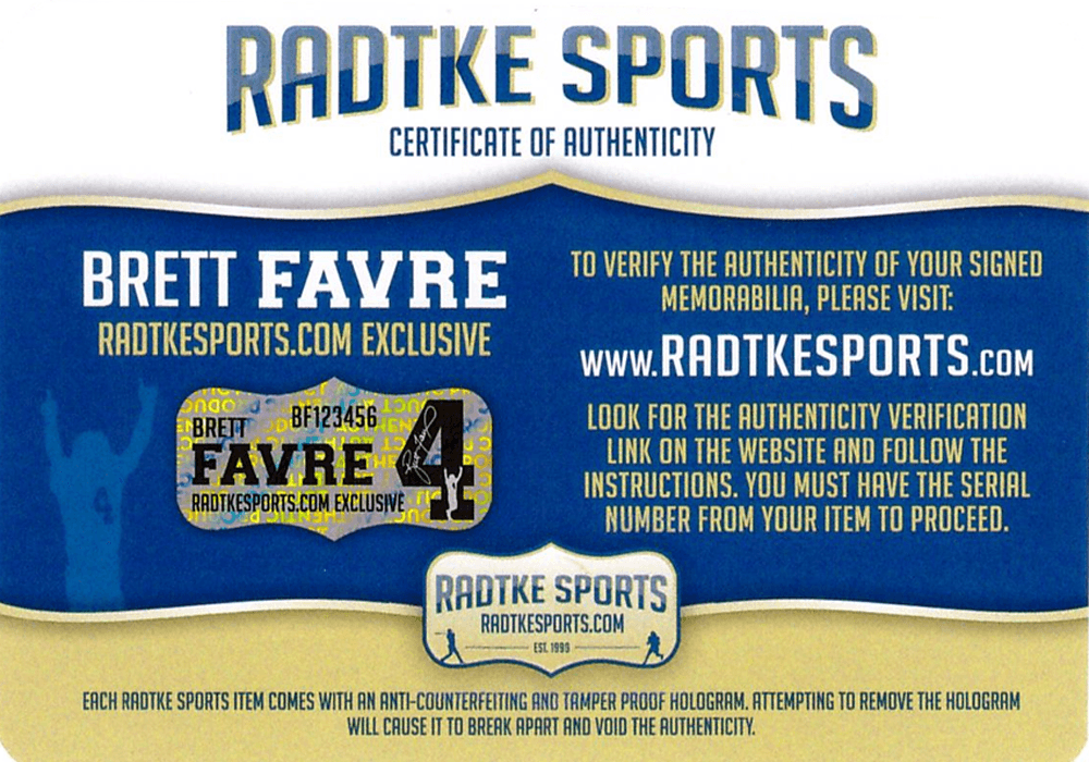 Brett Favre Signed Green Bay Custom White Jersey with “HOF 16” Inscription Brett Favre Jersey brett-favre-green-bay-white-hof, Green Bay Packers, view 4, supplier stock photo