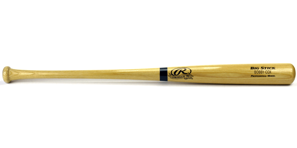 Rawlings Big Stick Deluxe MLB Blonde Bat with “Bobby Cox” Engraving – Atlanta Braves Bat rawlings-big-stick-deluxe-mlb-blonde, Atlanta Braves, supplier stock photo