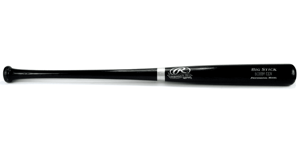 Rawlings Big Stick Deluxe MLB Black Bat with “Bobby Cox” Engraving – Atlanta Braves Bat rawlings-big-stick-deluxe-mlb-black, Atlanta Braves, supplier stock photo