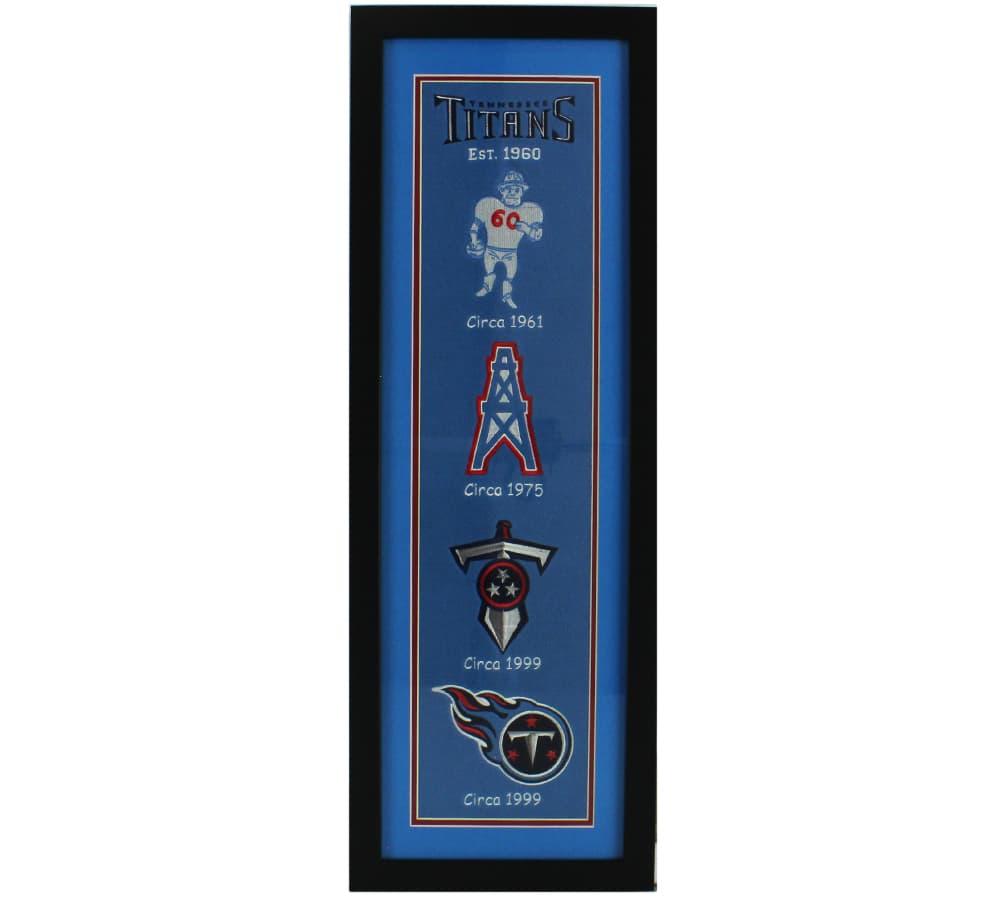 Tennessee Titans 36″x12″ Framed Heritage Banner with Team Logos Other 36x12-tennessee-titans-36-x12-framed-heritage, supplier stock photo