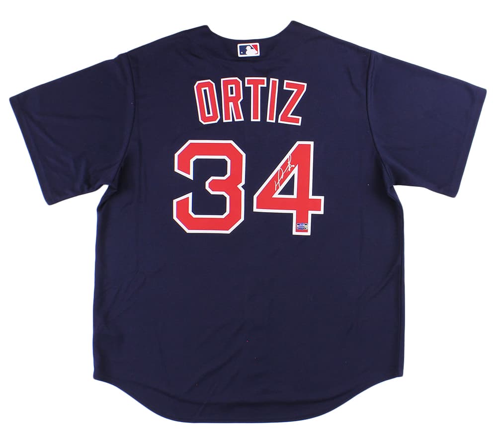 David Ortiz Signed Boston Red Sox Nike Game Alternate Blue MLB Jersey Jersey david-ortiz-boston-red-sox-nike, Boston Red Sox, supplier stock photo