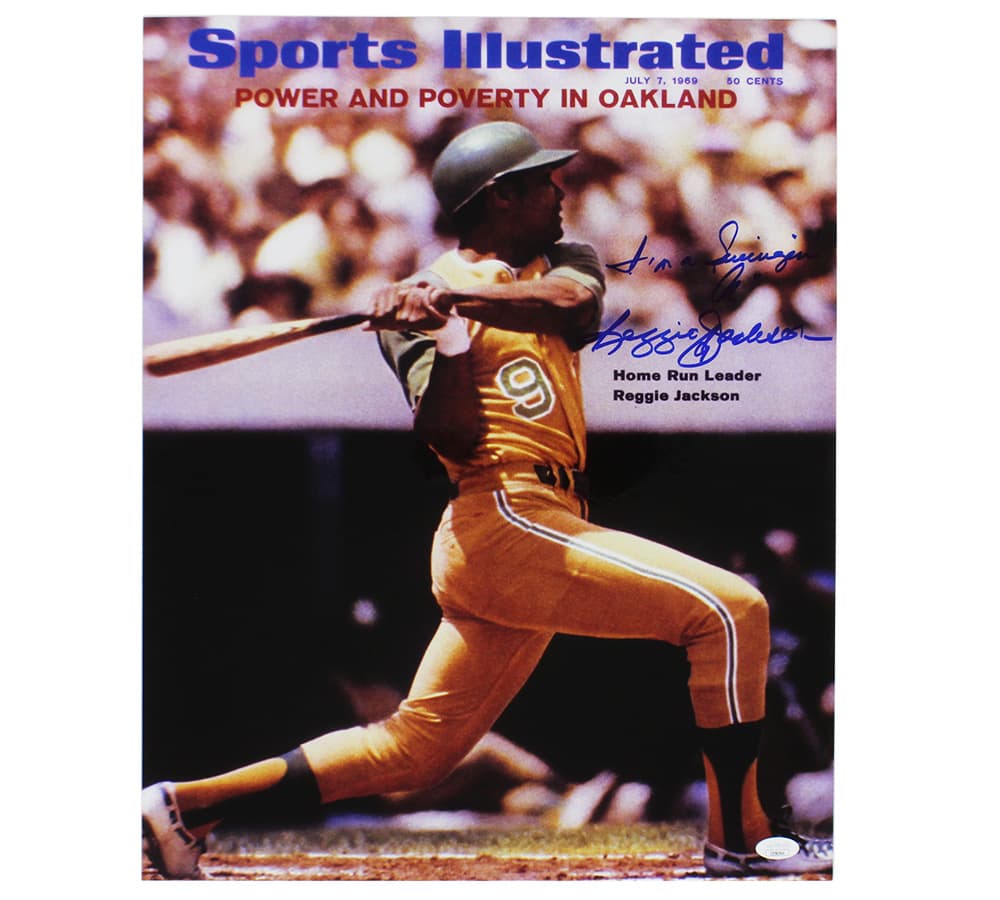 Reggie Jackson Signed Oakland A’s Unframed 16×20 Sports Illustrated Cover MLB Photo with Inscription Reggie Jackson Photo 16x20-reggie-jackson-oakland-as-unframed-16, Oakland Athletics, supplier stock photo