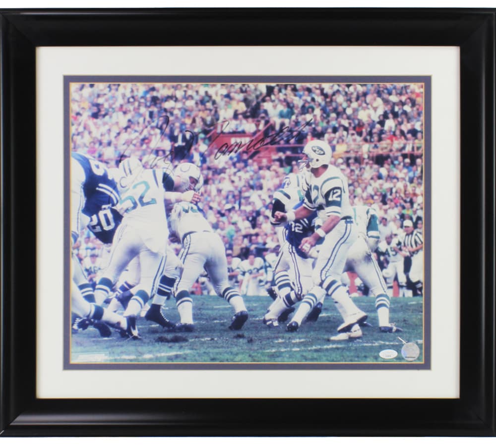 Joe Namath Signed New York Jets Framed 16×20 NFL Photo Joe Namath Photo 16x20-joe-namath-york-jets-framed-16, supplier stock photo