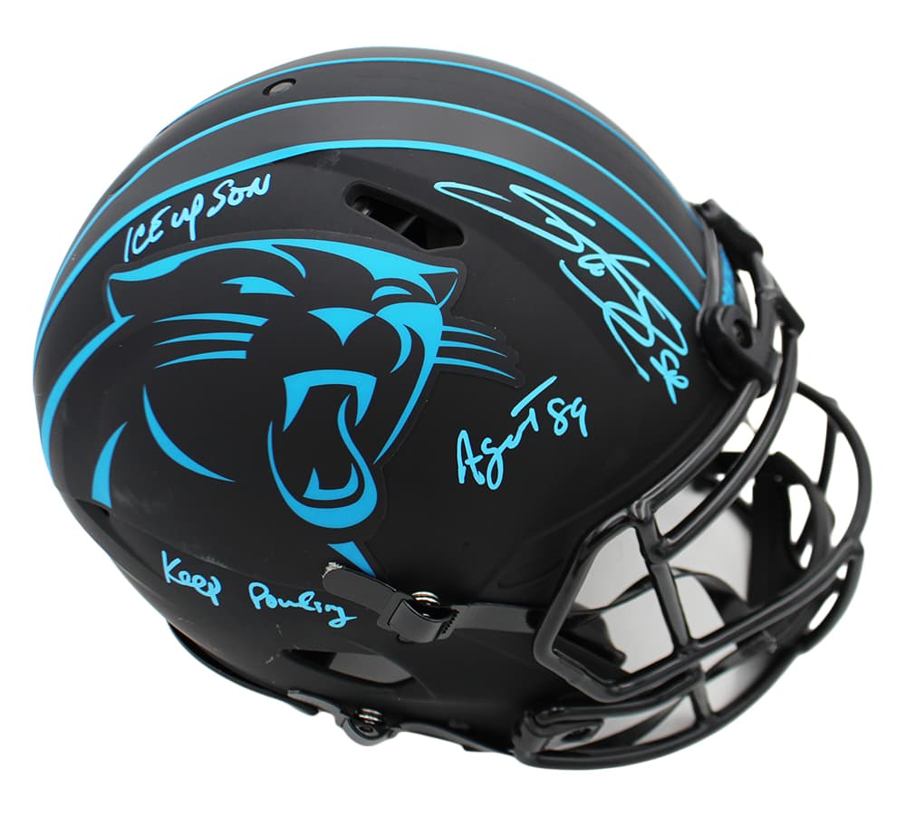 Steve Smith Sr Signed Carolina Panthers Speed Authentic Eclipse NFL Helmet With 3 Inscriptions Steve Smith Helmet steve-smith-sr-carolina-panthers-speed, supplier stock photo
