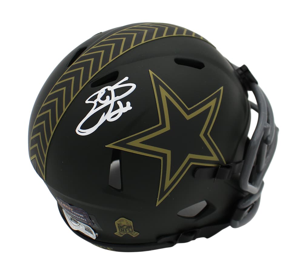 Emmitt Smith Signed Dallas Cowboys Speed Salute to Service 4 NFL Mini Helmet Emmitt Smith Helmet emmitt-smith-dallas-cowboys-speed-salute, Dallas Cowboys, supplier stock photo