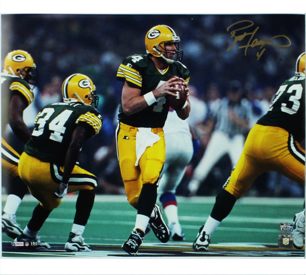 Brett Favre Signed Green Bay Packers Unframed 16×20 Running with Ball NFL Photo Brett Favre Photo 16x20-brett-favre-green-bay-packers-unframed, Green Bay Packers, supplier stock photo