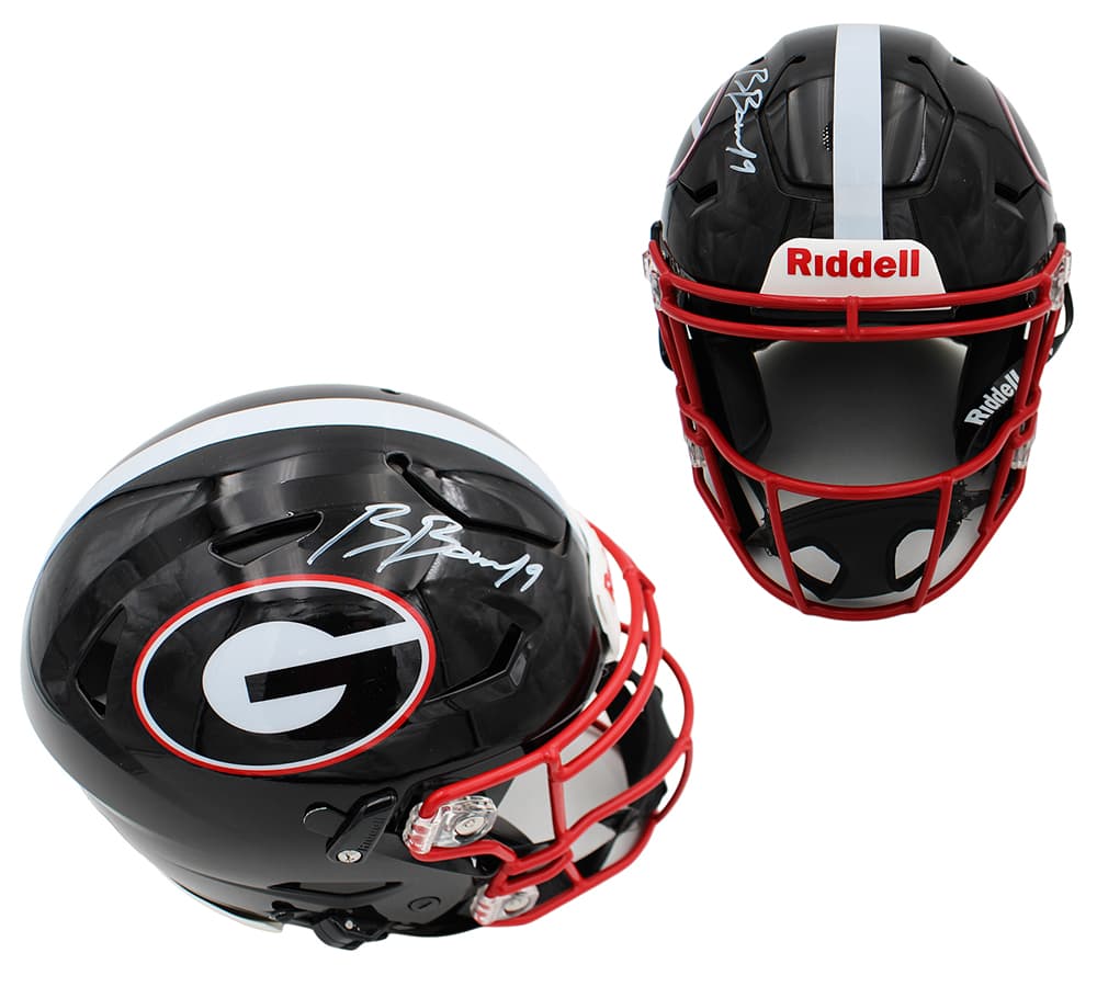 Brock Bowers Signed Georgia Bulldogs Speed Flex Authentic Black NFL Helmet Brock Bowers Helmet brock-bowers-georgia-bulldogs-speed-flex, supplier stock photo