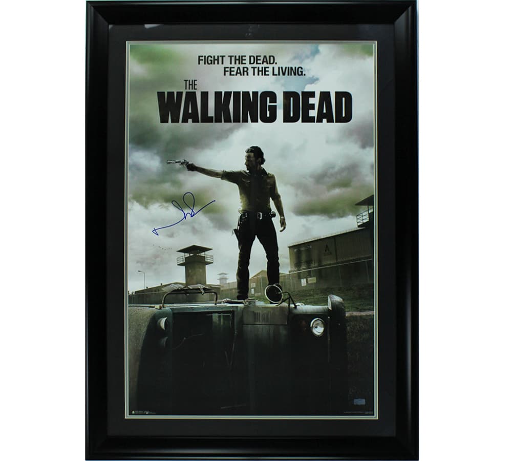 Norman Reedus Signed Framed The Walking Dead Season Three Full Size Poster Norman Reedus Other norman-reedus-framed-walking-dead-season, supplier stock photo