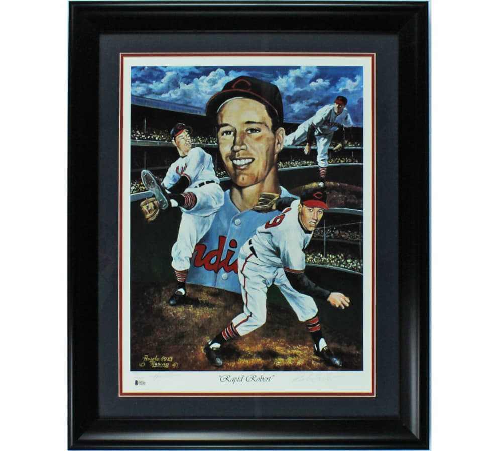 Bob Feller Signed Cleveland Indians Framed 20×24 Rapid Robert Print – Limited Edition 521/900 Bob Feller Photo 20x24-bob-feller-cleveland-indians-framed-20, supplier stock photo
