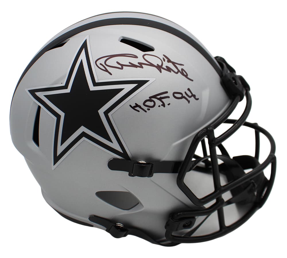Randy White Signed Dallas Cowboys Speed Rave Full Size NFL Helmet With “HOF 94” Inscription Randy White Helmet randy-white-dallas-cowboys-speed-rave, Dallas Cowboys, supplier stock photo
