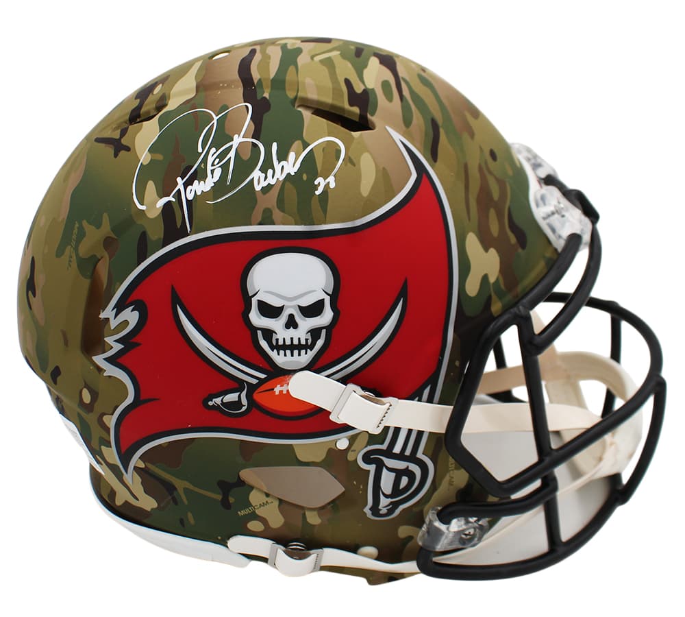 Ronde Barber Signed Tampa Bay Buccaneers Speed Authentic Camo NFL Helmet Ronde Barber Helmet ronde-barber-tampa-bay-buccaneers-speed, supplier stock photo
