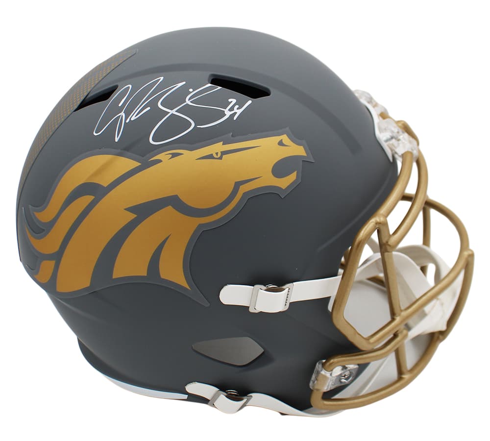 Champ Bailey Signed Denver Broncos Speed Slate Full Size NFL Helmet Champ Bailey Helmet champ-bailey-denver-broncos-speed-slate, Denver Broncos, supplier stock photo