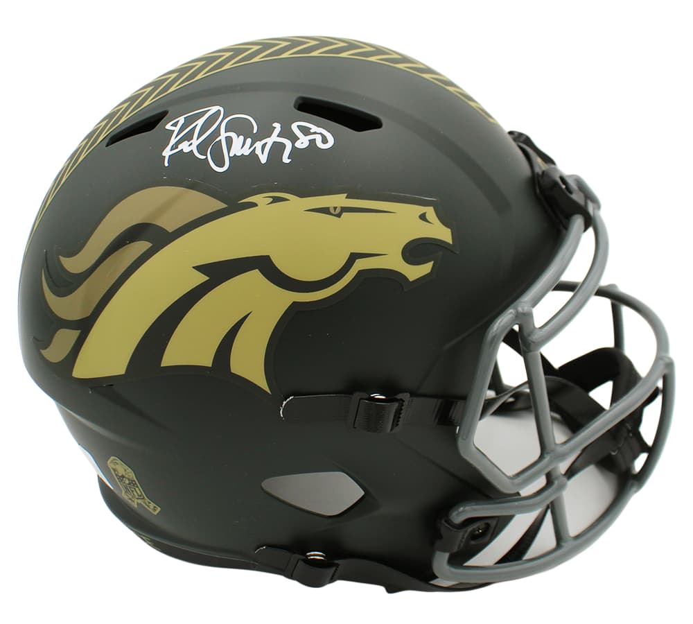 Rod Smith Signed Denver Broncos Speed Salute to Service 4 Full Size NFL Helmet Rod Smith Helmet rod-smith-denver-broncos-speed-salute, Denver Broncos, supplier stock photo