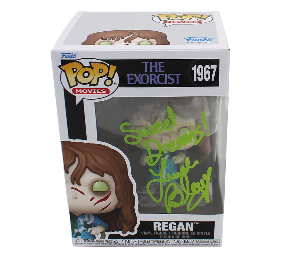 Linda Blair Signed The Exorcist Regan #1967 Funko Pop! with “Sweet Dreams” Inscription – Green Ink Linda Blair Other linda-blair-exorcist-regan-1967-funko, supplier stock photo