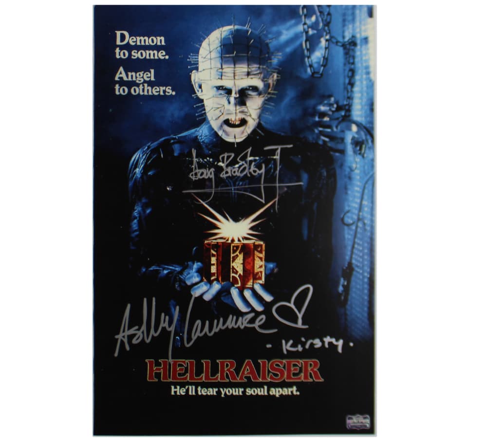 Doug Bradley and Ashley Laurence Signed Unframed 11×17 Hellraiser Photo with “Kirsty” Inscription Doug Bradley Photo 11x17-doug-bradley-ashley-laurence-unframed-11, supplier stock photo