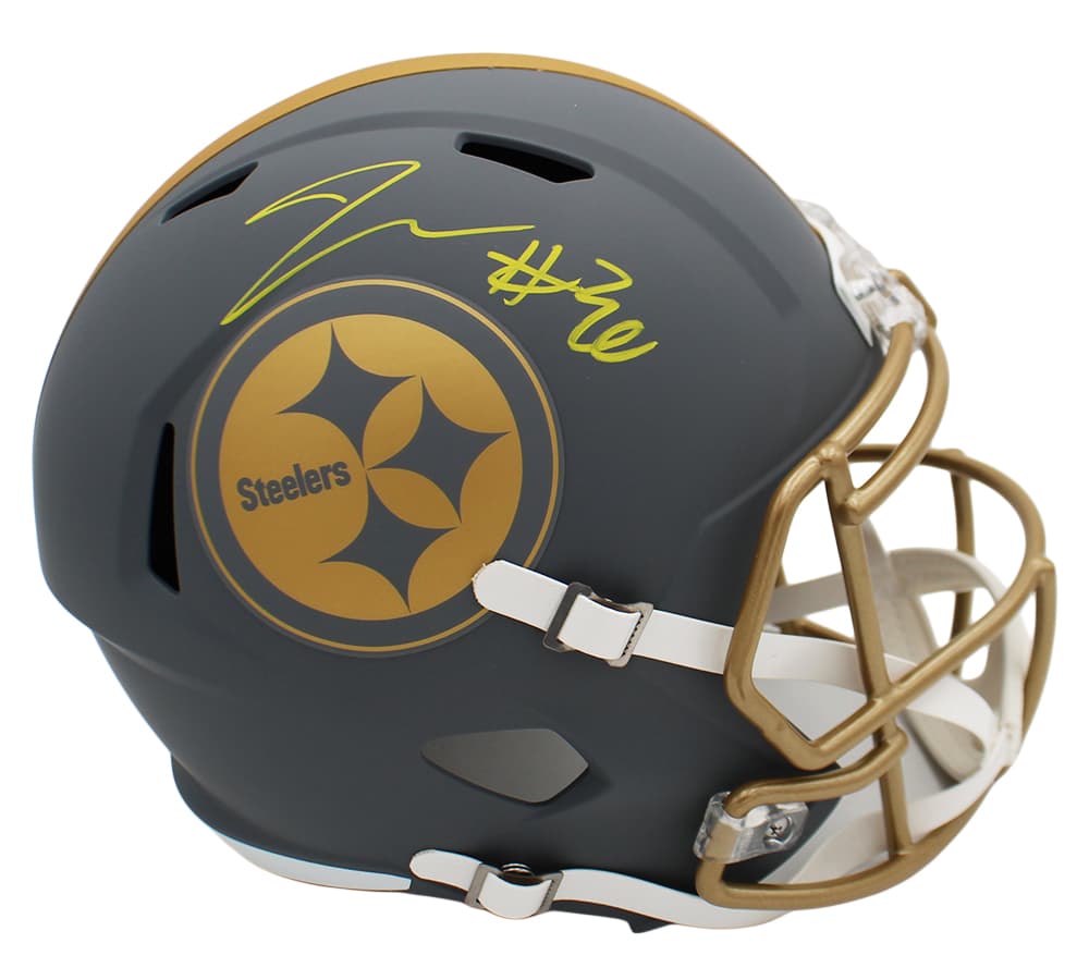 Jaylen Warren Signed Pittsburg Steelers Speed Slate Full Size NFL Helmet Jaylen Warren Helmet jaylen-warren-pittsburg-steelers-speed-slate, Pittsburgh Steelers, supplier stock photo