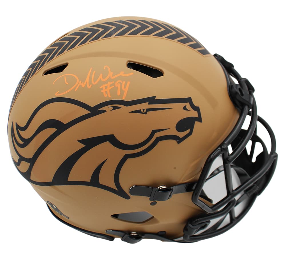 DeMarcus Ware Signed Denver Broncos Speed Authentic Salute to Service 2 NFL Helmet DeMarcus Ware Helmet demarcus-ware-denver-broncos-speed-salute, Denver Broncos, supplier stock photo