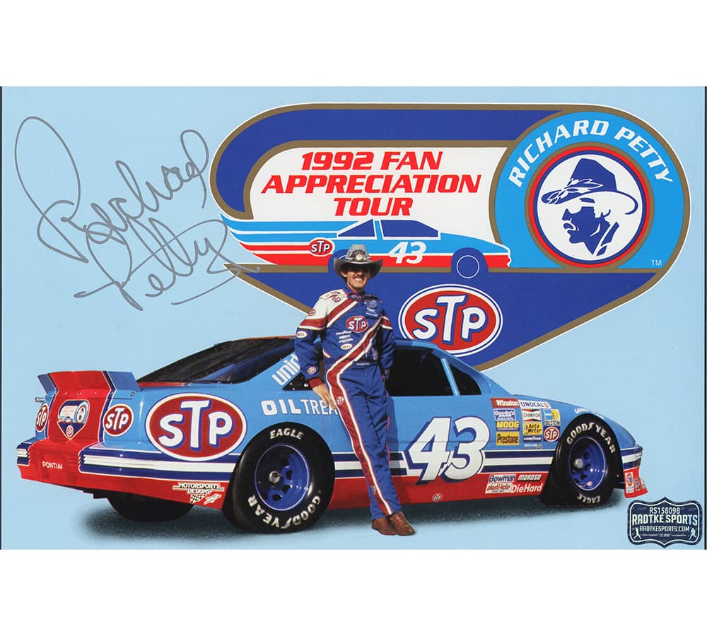 Richard Petty Signed NASCAR 6×9 1992 Fan Appreciation Card Richard Petty Card 6x9-richard-petty-nascar-6-9-1992, supplier stock photo